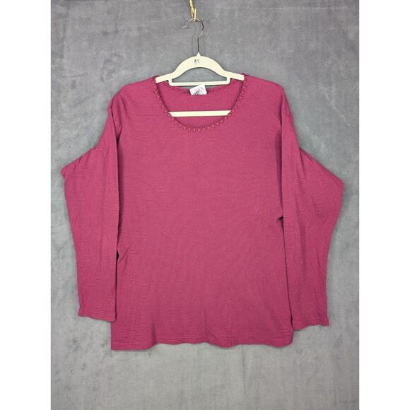 County Seat Nuovo Purple Knit Sweater Womens Large USA Vintage - Picture 1 of 9